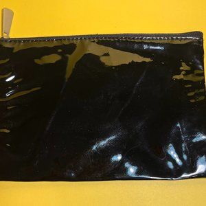 Ipsy Black Vinyl Makeup Bag